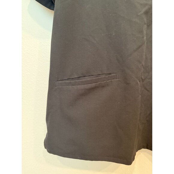 Figs Women's Casma Scrub Top Medium Black Pockets Short Sleeves Workwear - Picture 6 of 9